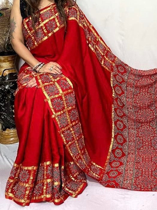 PURE CREPE GAJJI SILK - SD12