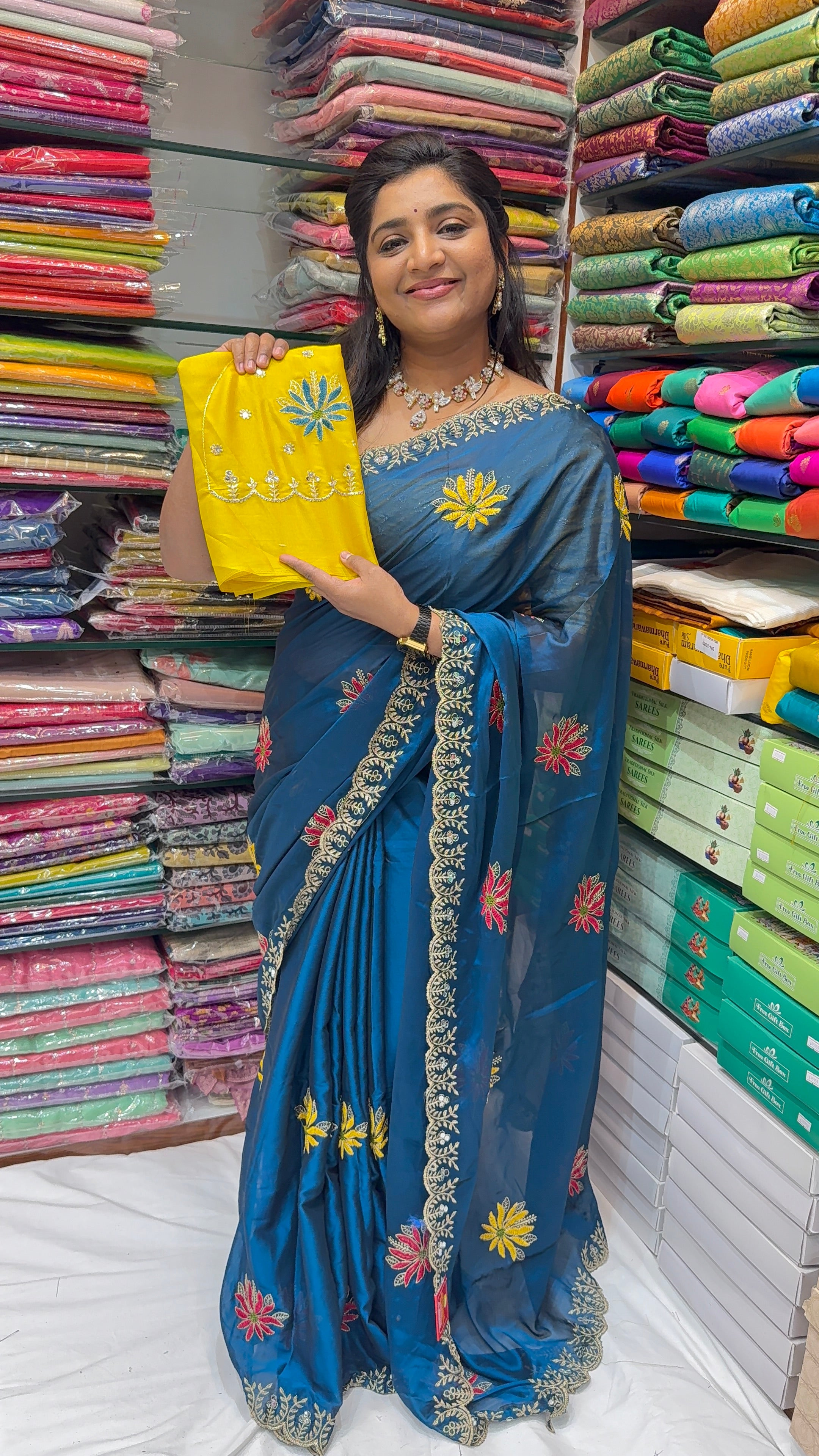 CUT WORK SAREE- SD54