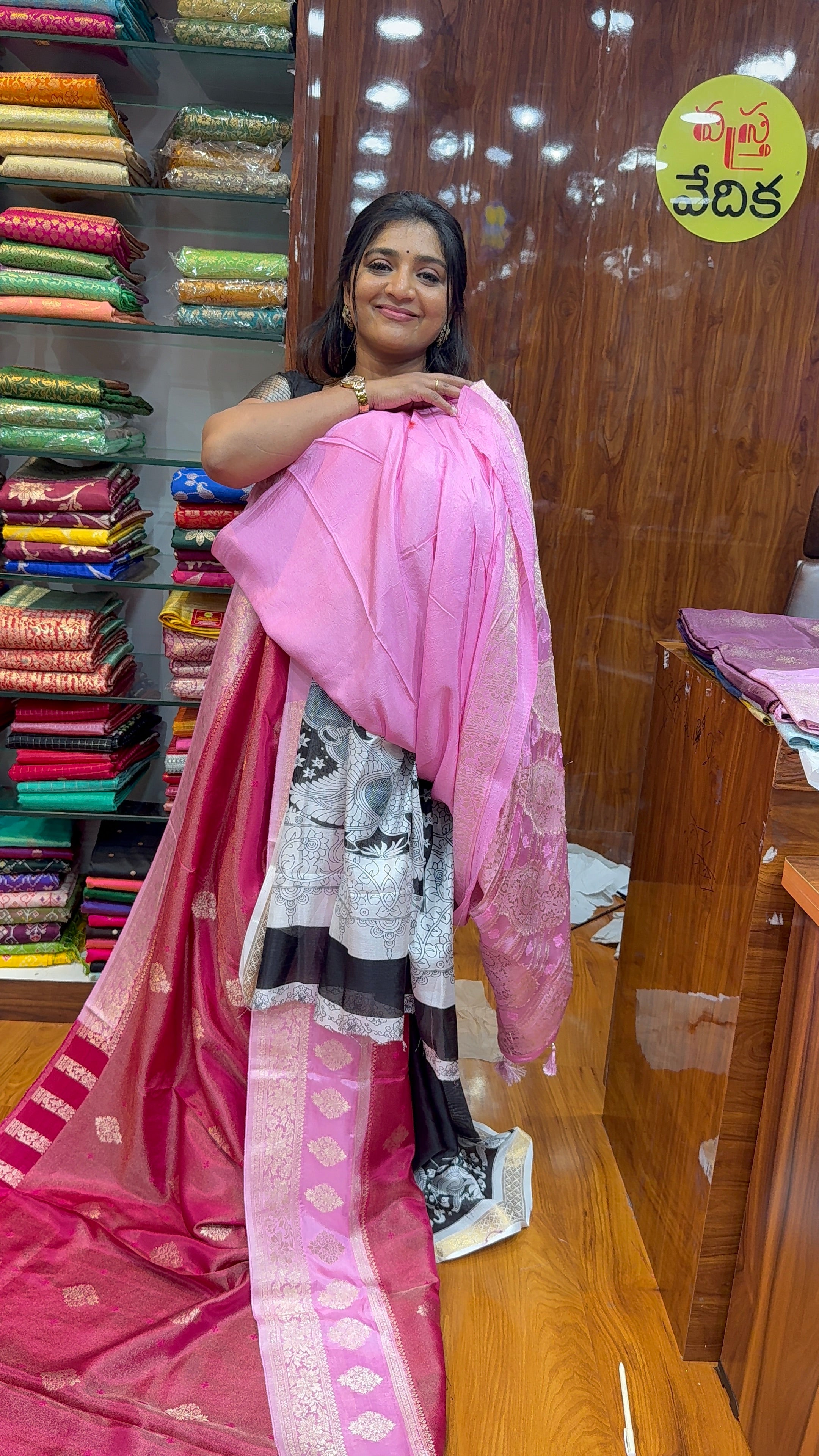 RUSSAIN CRAPE SAREE-H3500