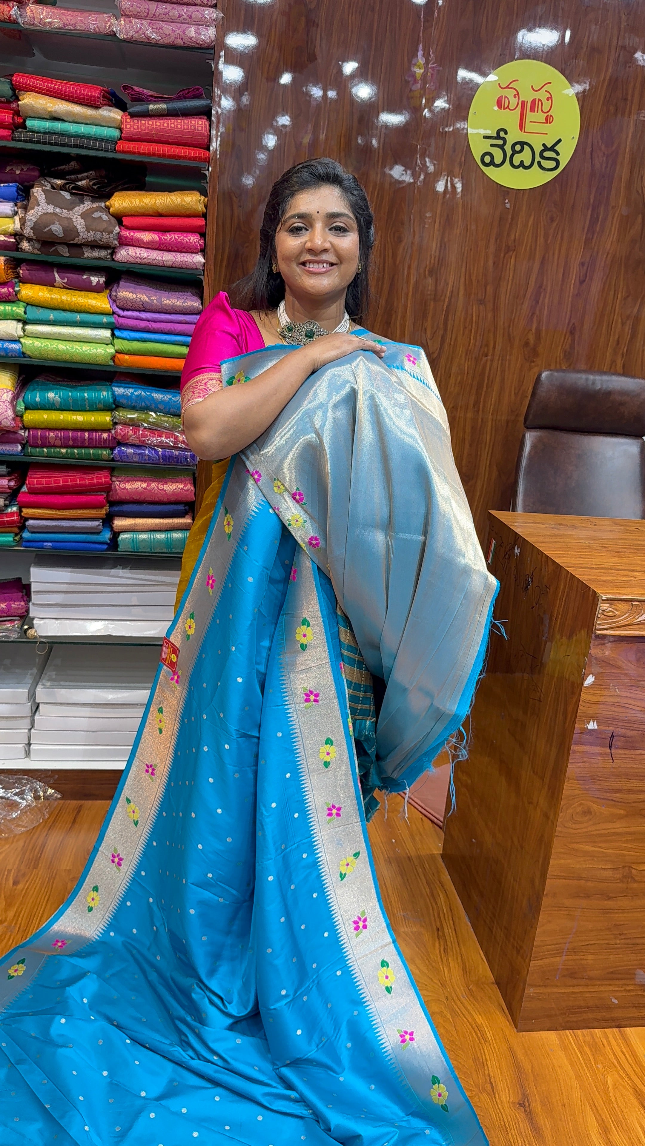 FLORAL PAITHANI-E2850