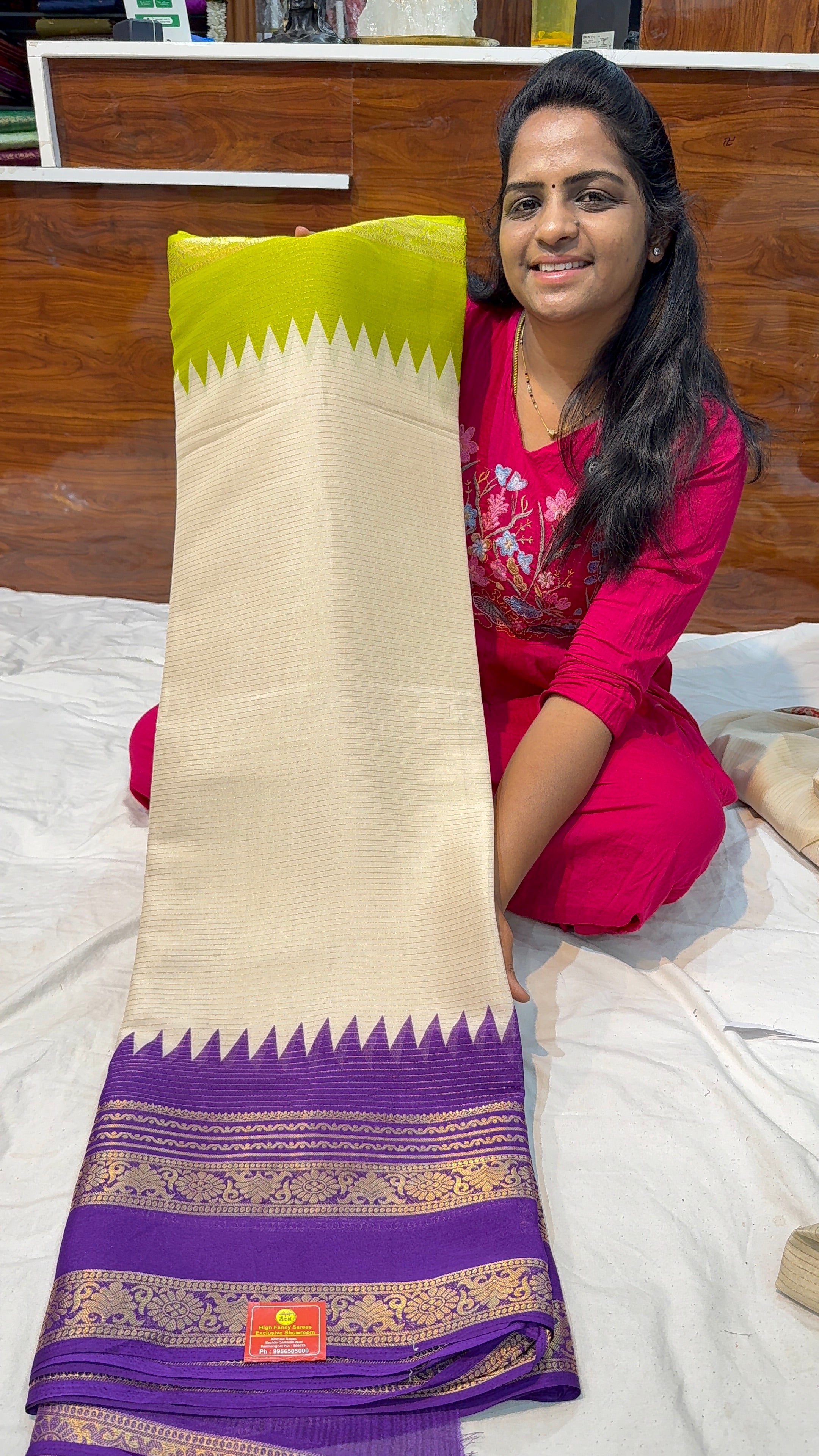 Ganga Jamuna Fancy saree - H45