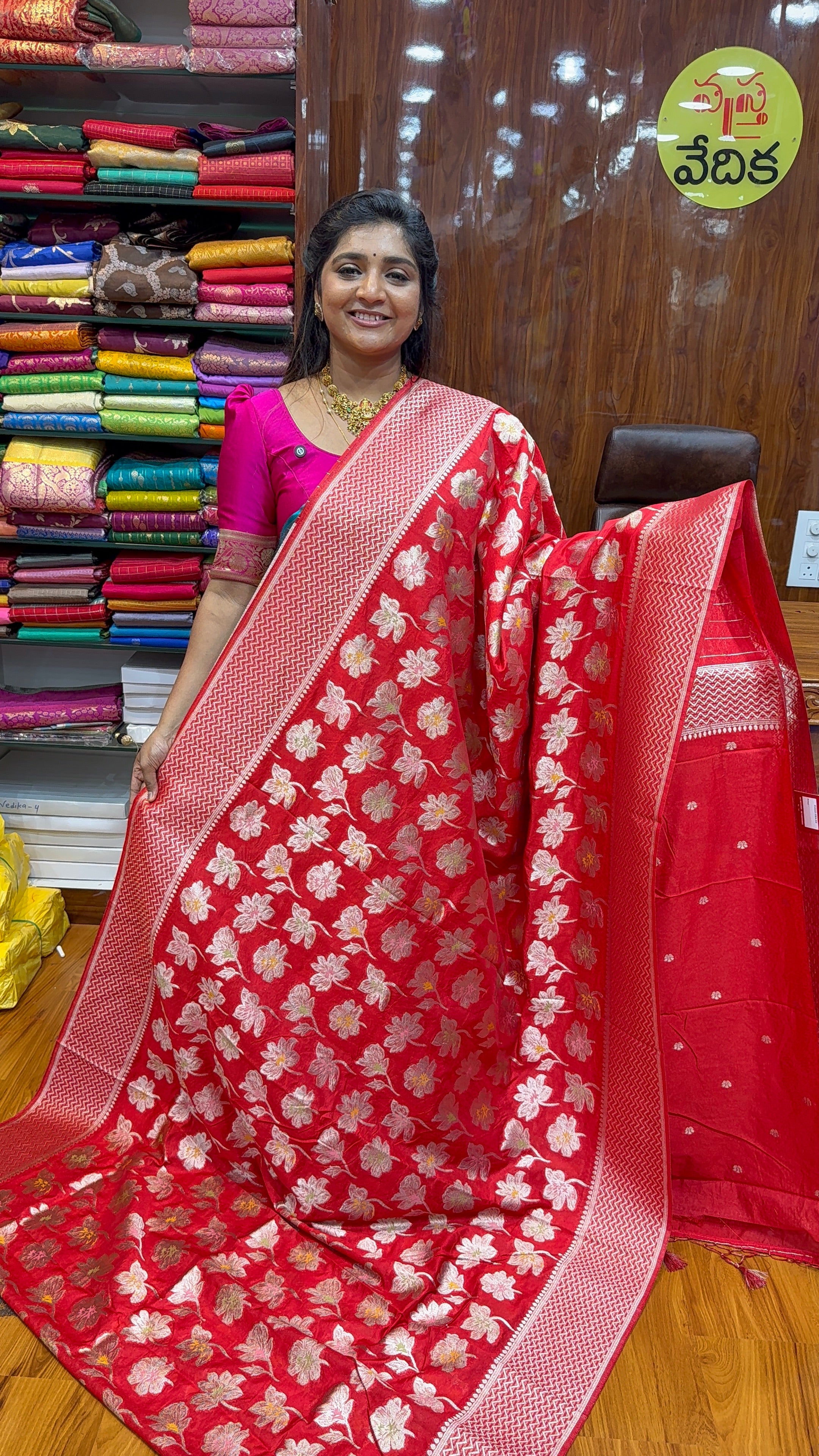 TUSSAR SILK-RED1500
