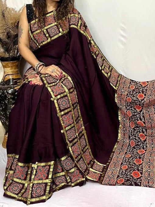 PURE CREPE GAJJI SILK - SD12