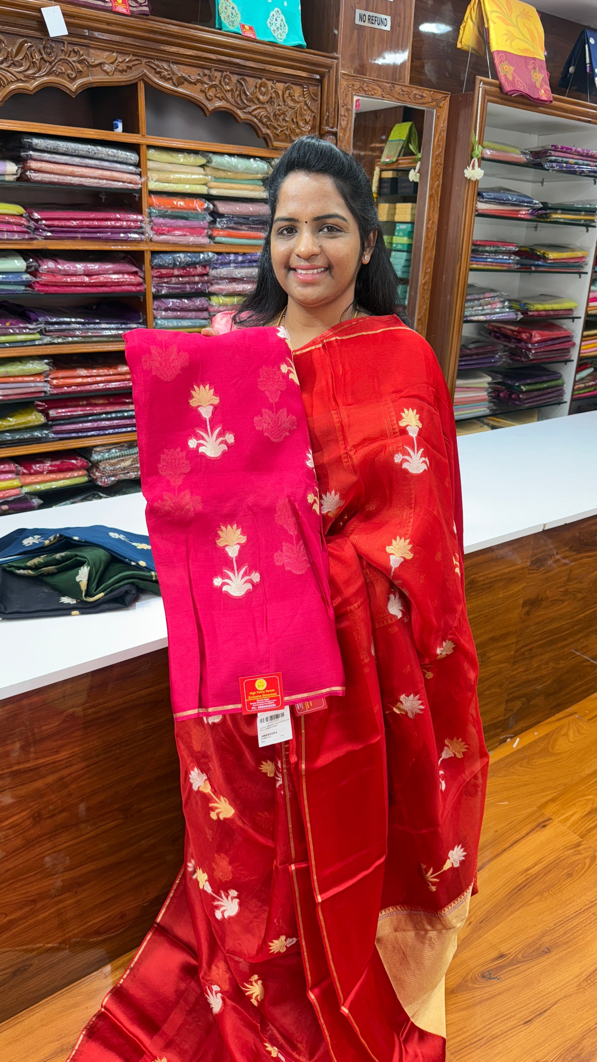 ORANGANZA SAREE - G3000