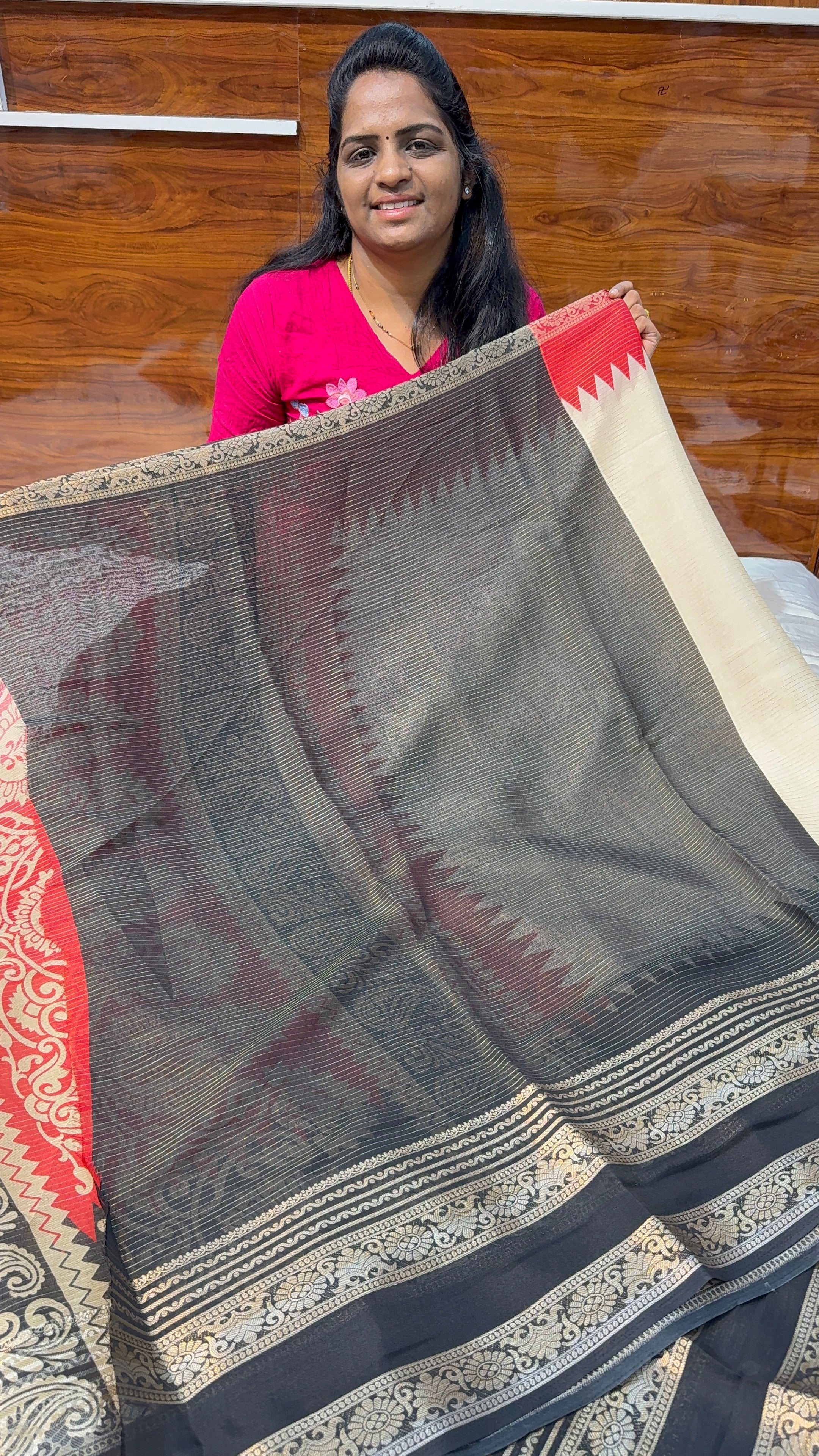 Ganga Jamuna Fancy saree - H45