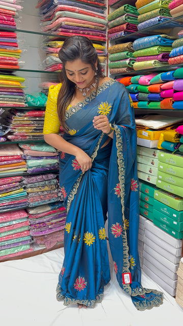 CUT WORK SAREE- SD54