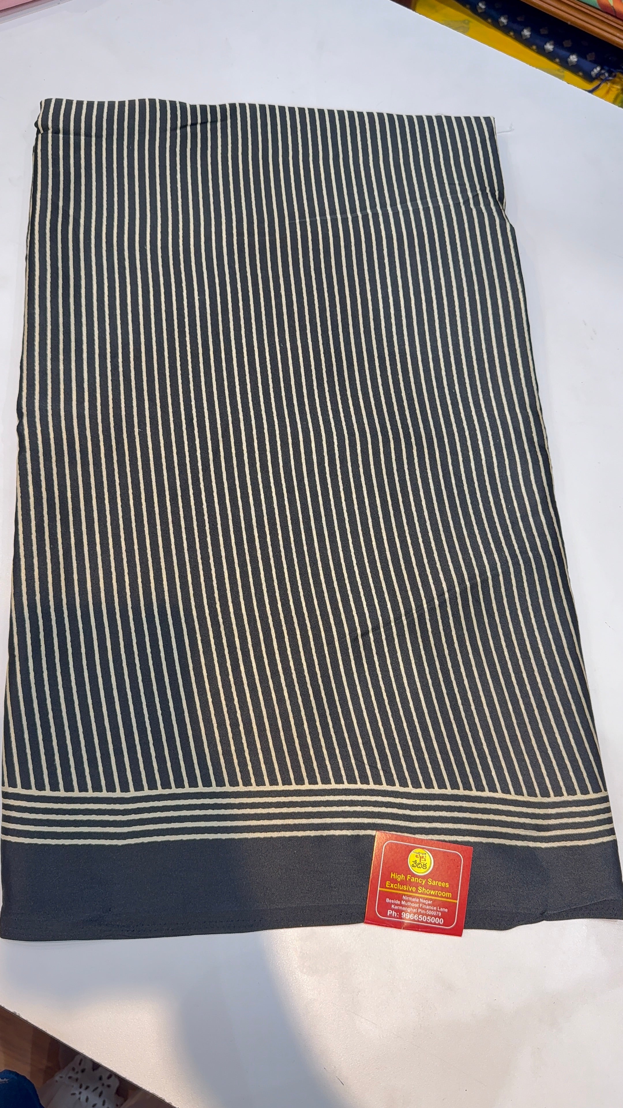 AJRAK SATIN Saree :AJ850