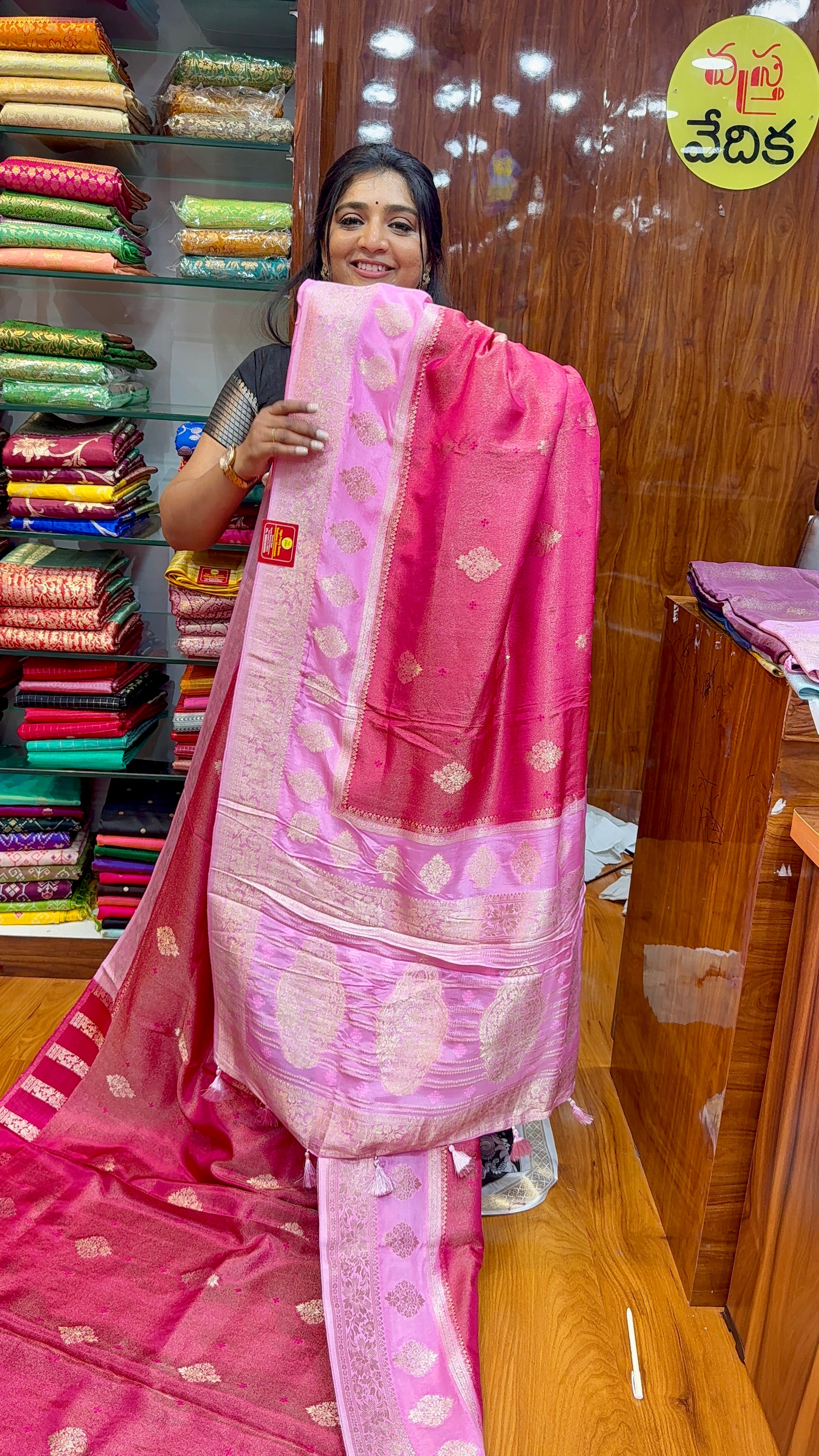 RUSSAIN CRAPE SAREE-H3500