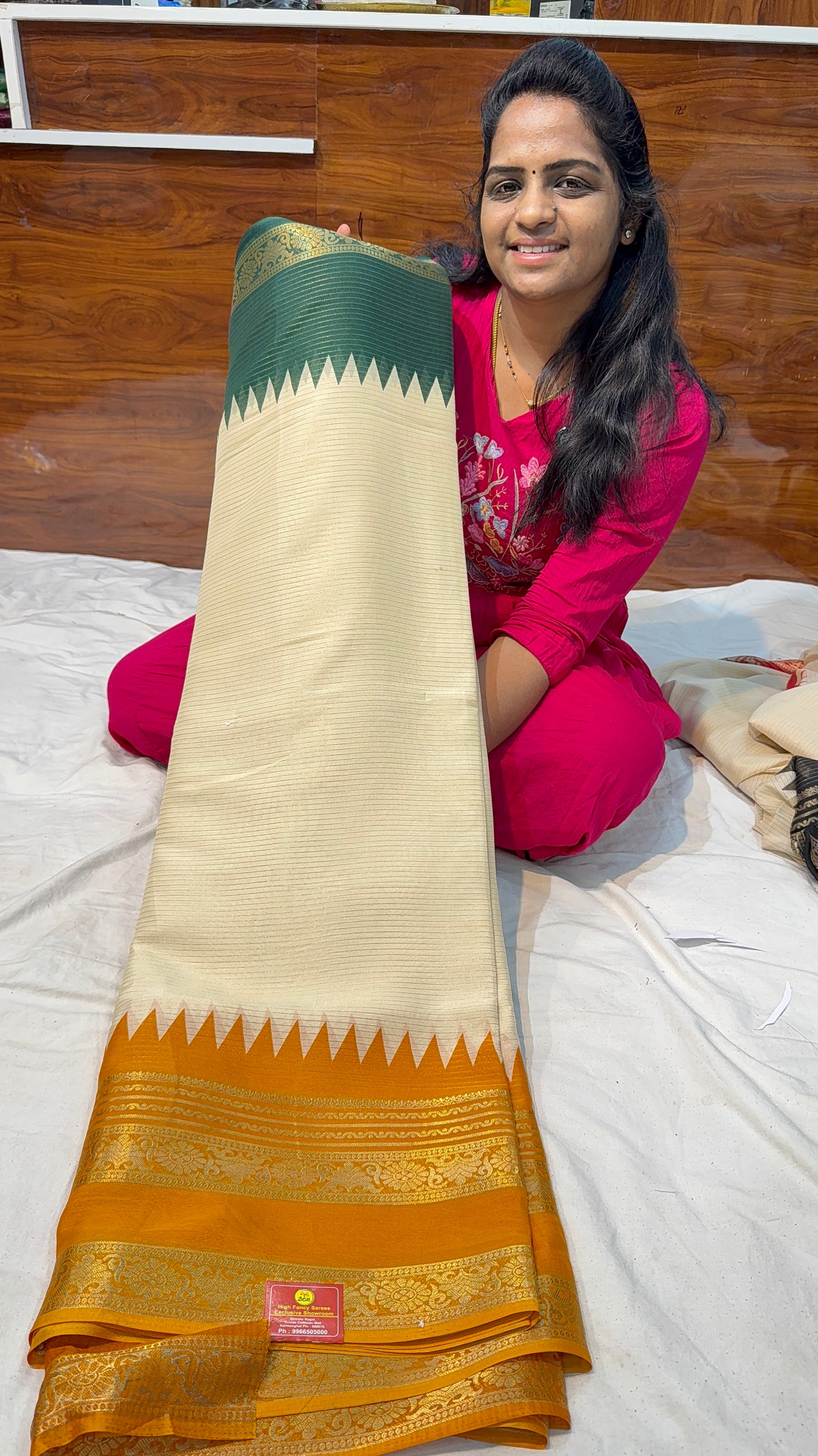 Ganga Jamuna Fancy saree - H45