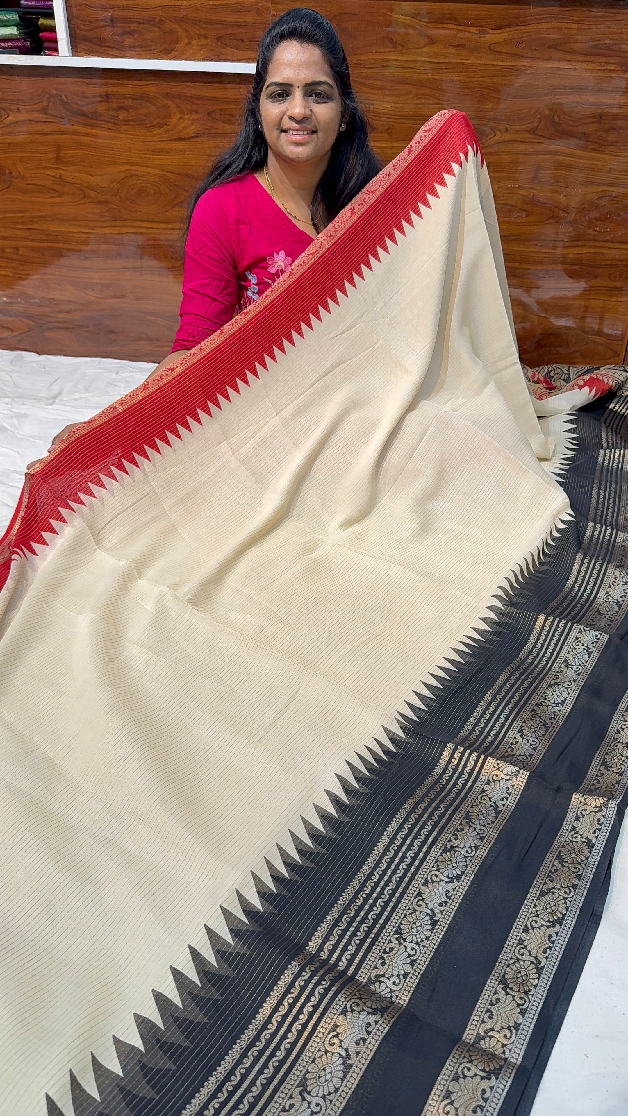 Ganga Jamuna Fancy saree - H45