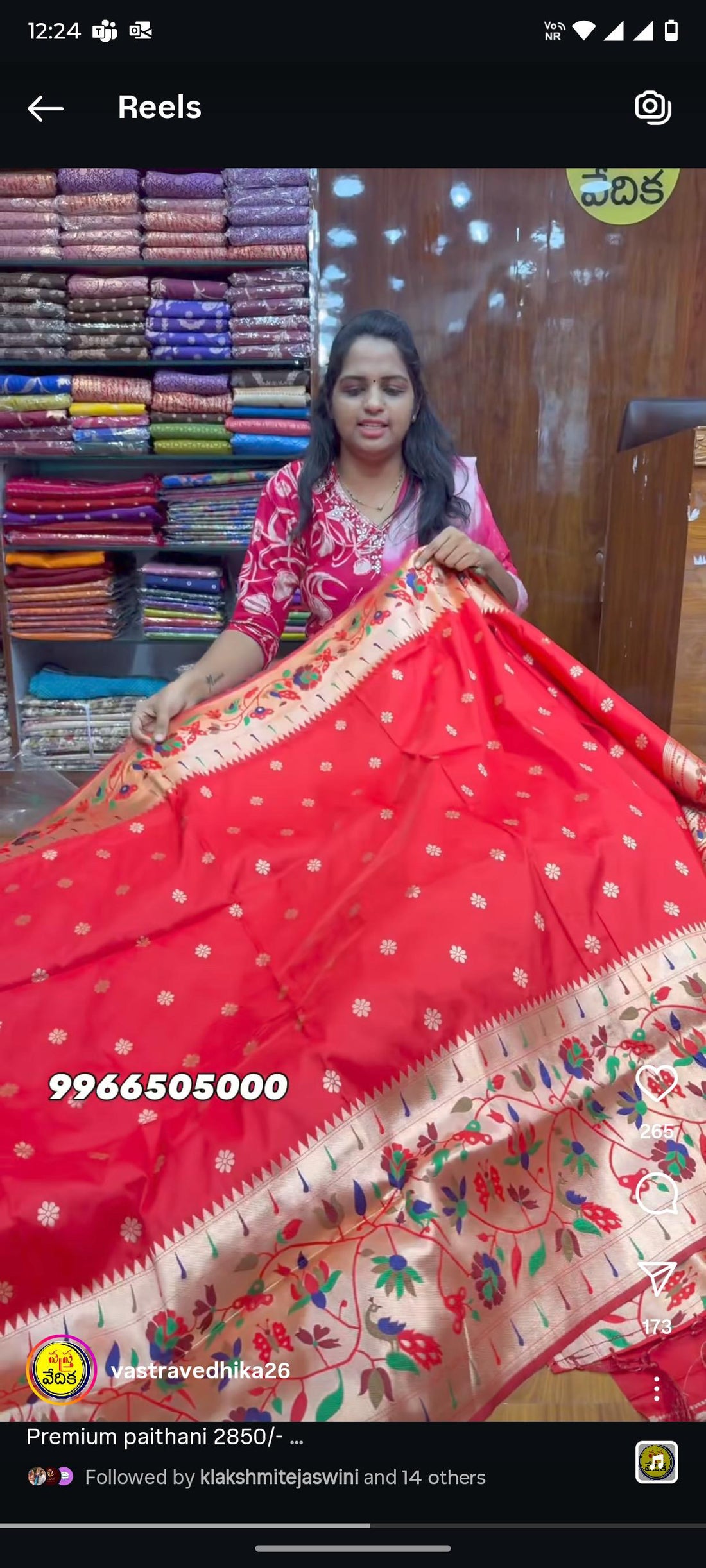RED PAITHANI